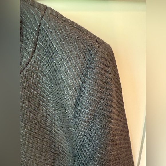 EUC J. Crew Black Textured Lady Jacket/Blazer SZ 14; Worn 2x now too big - Picture 12 of 13
